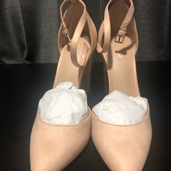 Aldo Blush Ankle Strap Heels - Picture 1 of 6